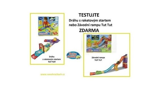 TESTUJTE Dráhu nebo Rampu Tut Tut ZDARMA