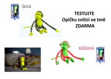 Pojďte s námi TESTOVAT Opičku svítící ve tmě ZDARMA